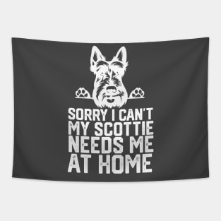 sorry i can't my Scottie needs me at home Tapestry