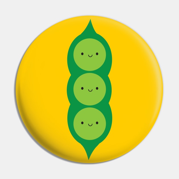 Kawaii Peas in a Pod Pin by marcelinesmith