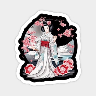 Geisha Tattoo Magnet