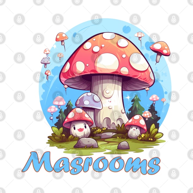 Shiitake mushrooms by Printashopus