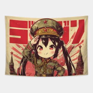 chibi azusa soldier Tapestry
