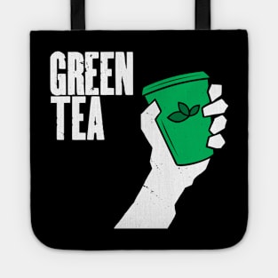 Funny Green Tea Punk Band Logo Parody For Tea Drinkers Tote