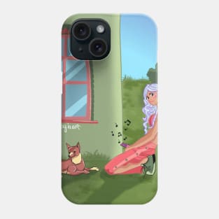 Backyard vibes illustration Phone Case