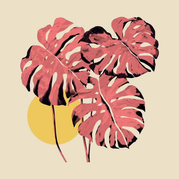 Flamingo Monstera by Thisis Yali