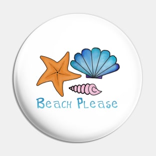 Beach please seashells and starfish Pin