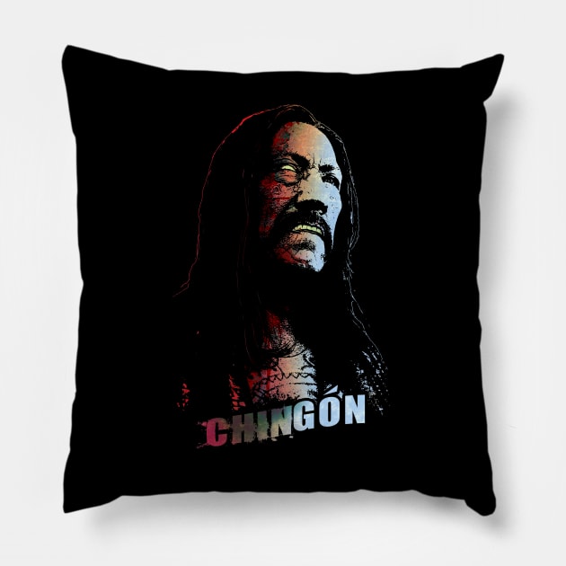 Chingon Pillow by blackdrawsstuff