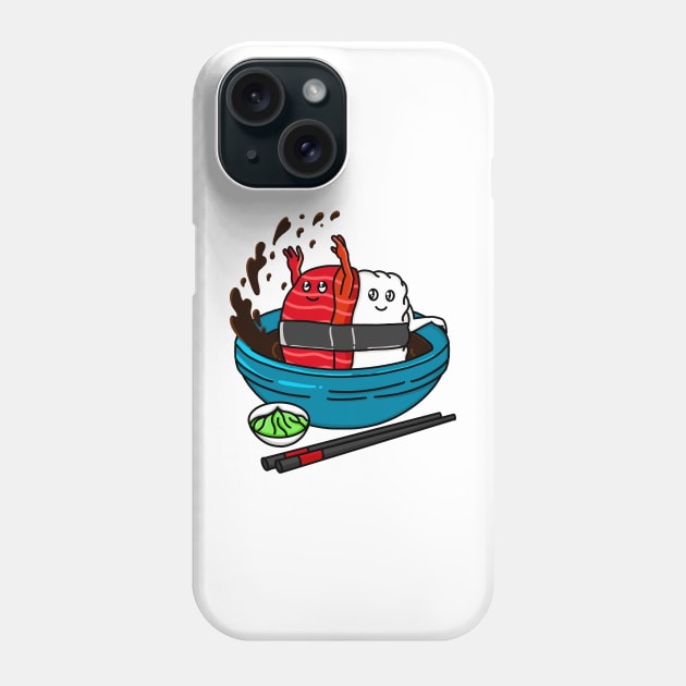 Have Fun Tuna Sushi Phone Case by Kimprut