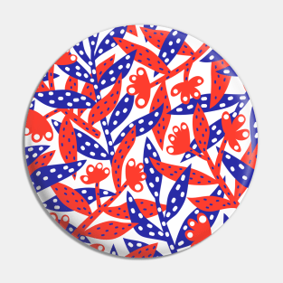 Red white and blue flowers Pin