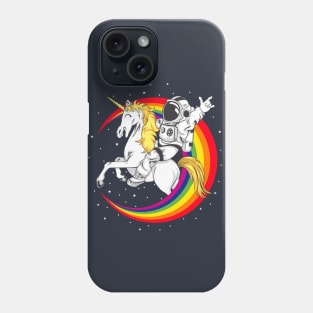 Astronaut driving unicorn death metal Phone Case