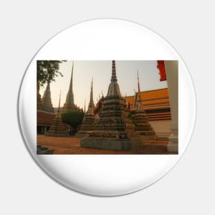 A first group of small stupa at Phra Chedi Rai in Wat Pho temple complex, Bangkok Pin