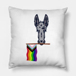 Progressive Pride Democratic Donkey Pillow