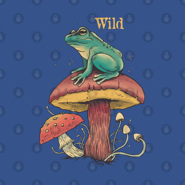 Cottagecore Aesthetic Frog Mushrooms Fungi Wild - Cottagecore - T-Shirt
