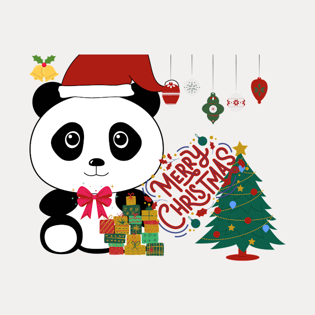 Panda Christmas by jaxmi