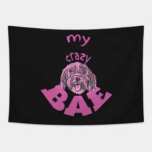 Cockapoo, My Crazy BAE! Tapestry