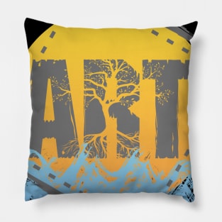 Earth Abstract Pillow