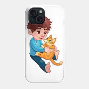 Boy and Pet Phone Case