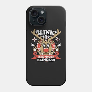 red nose reindeer Phone Case