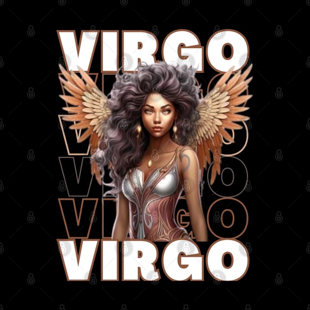 Black Virgo Zodiac Sign Woman by SassyElevate2