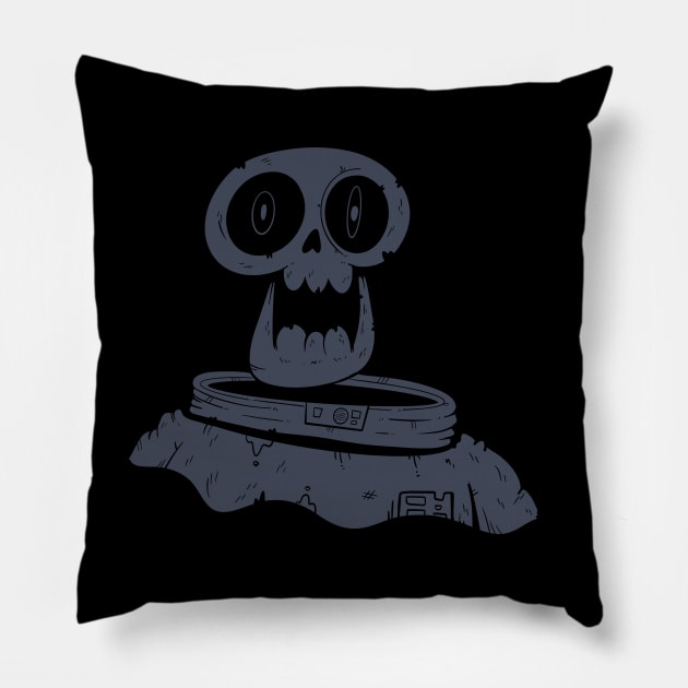 Space zombie Pillow by NamelessPC