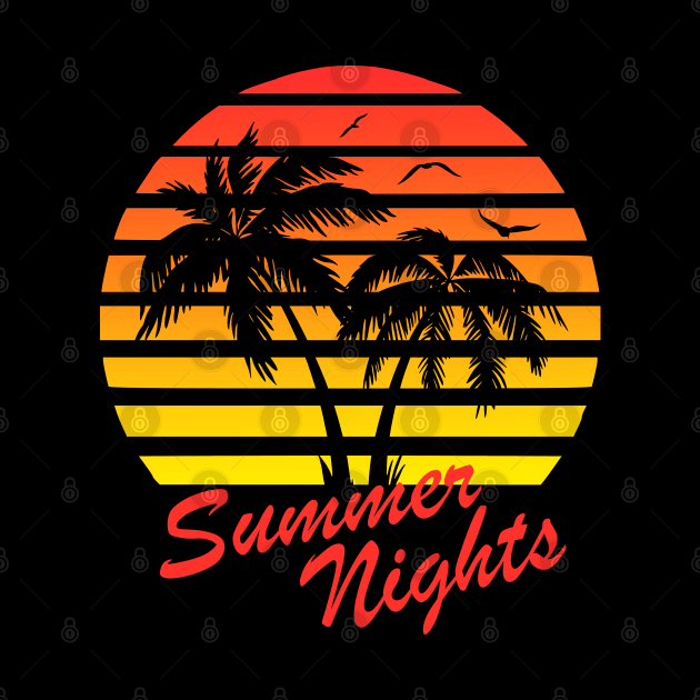 Summer Nights Tropical Sunset by Nerd_art