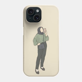 Green Laurel Moon Collection Phone Case