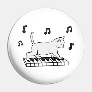 Piano Cat Pin