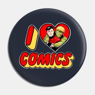 I Love Comics: Billy & Teddy Pin