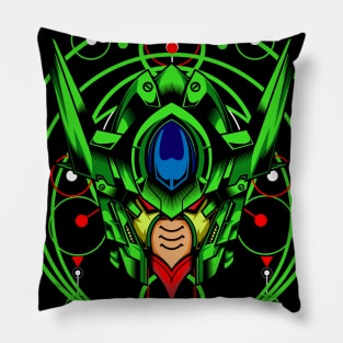 Green Robot Pillow