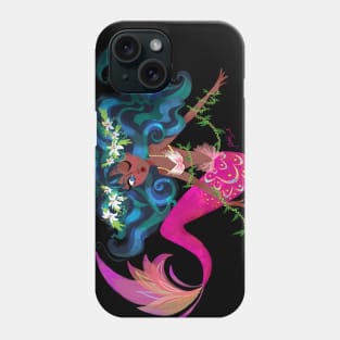 Mermaid blue hair Phone Case