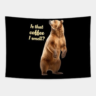 Coffee And Grizzlies Bear Lover Grizzly Wildlife Tapestry