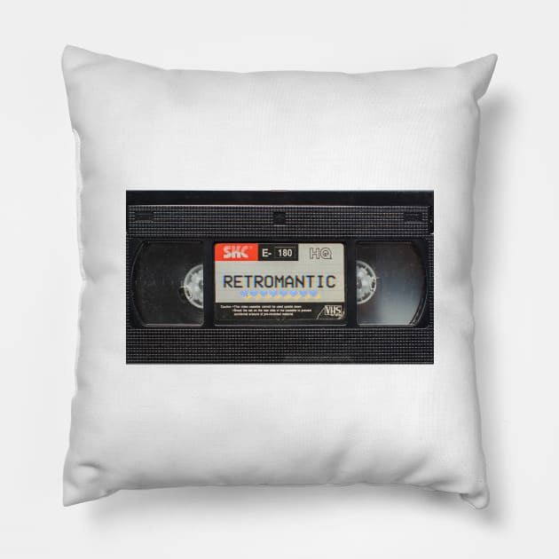 Retromantic VHS Pillow by Electrish