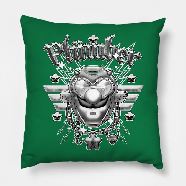 plumber cycle Pillow by sambukino