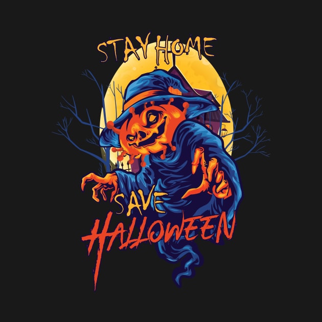 Stay home save halloween by HichamBiza