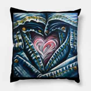 Denim Love 9 Pillow