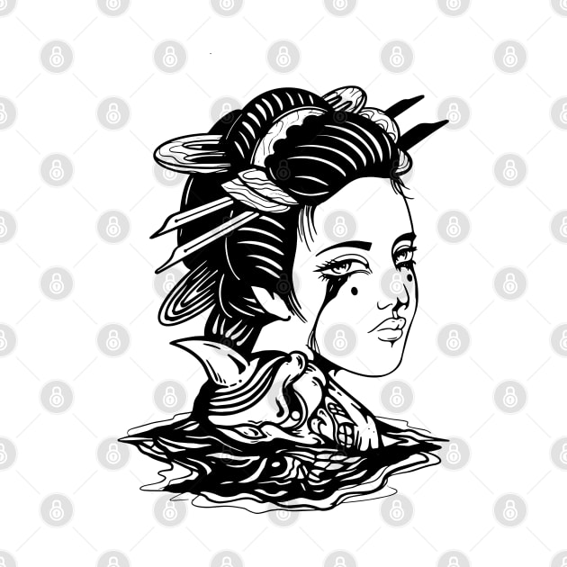 Geisha by Digent.ink by uongduythien@gmail.com