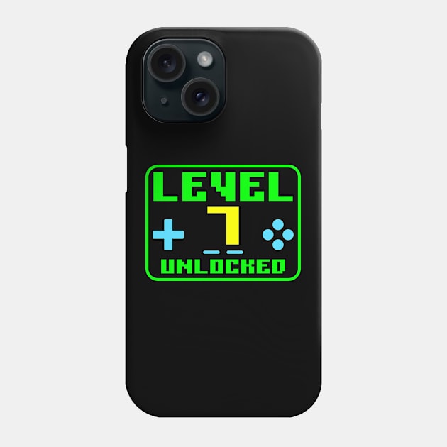 Level 7 Unlocked Phone Case by colorsplash