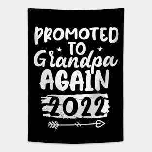 Promoted to grandpa again 2022 funny father's day 2022 for grandpa 19th June Tapestry