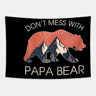 Don't Mess With Papa Bear Father's Day Tapestry