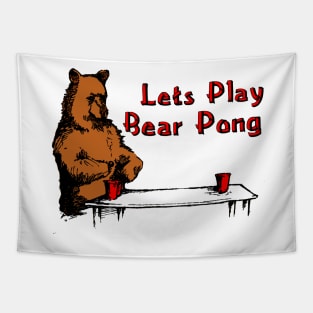 Bear Pong Tapestry