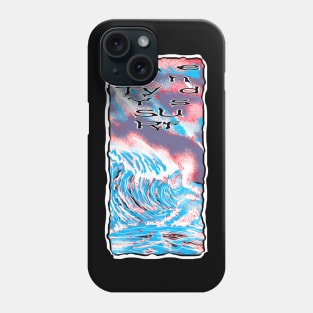 Knotty ends Surf Big wave Sunday Phone Case