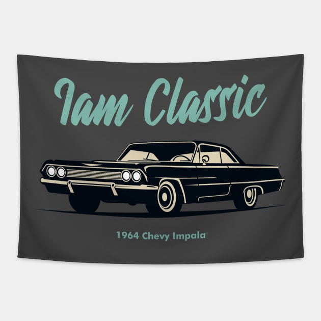 Im Classic Impala American Cars Tapestry by Turbo29