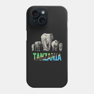 Africa's Big Five Tanzania Pride Wildlife Phone Case