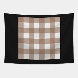 Little Critter Plaid - White and Light Brown Tapestry