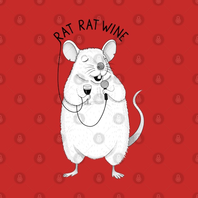 Rat Rat Wine | Animal Karaoke Collection by DrawingEggen