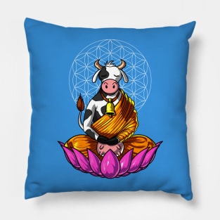 Cow Buddha Pillow