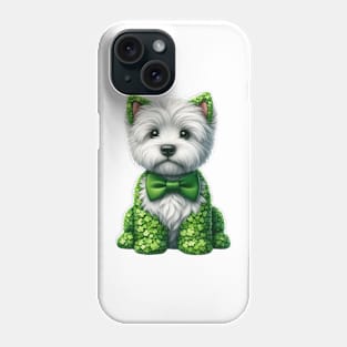 Clover West Highland White Terrier Dog St Patricks Day Phone Case