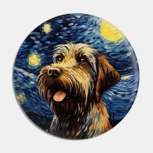 Wirehaired Pointing Griffon Starry Night Pin