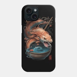 Dragon Koi Fish Ramen Noodles Phone Case