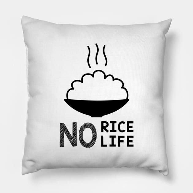 No Rice No Life Pillow by kaichi1342