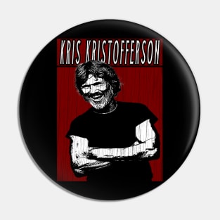 Vintage Retro Kris Kristofferson Pin